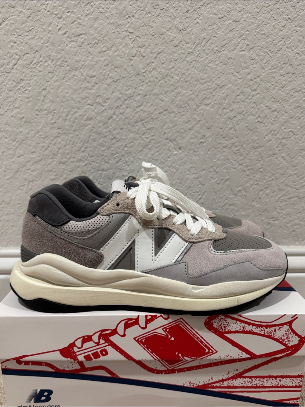 New Balance 57/40 Men’s Sneakers in Grey, White, Black